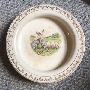 Antique transferware Holdfast plate Little Bo Peep